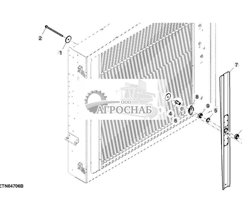 Лопатка крыльчатки охлаждающей сердцевины двигателя - ST822115 1115.jpg